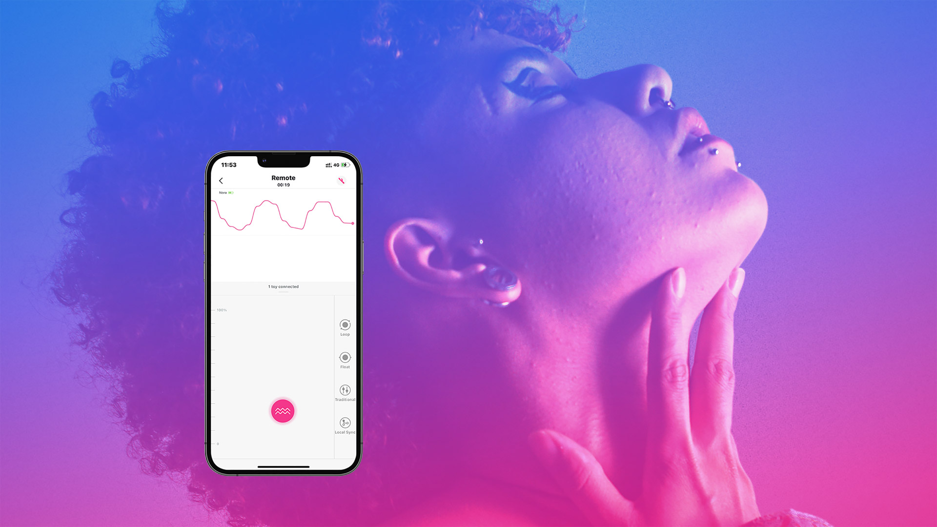 Lovense Remote app to remote control Lovense Nora.