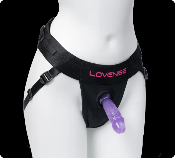Lovense Harness:  compatibe with a wide variety of dildos from suction cup to double ended