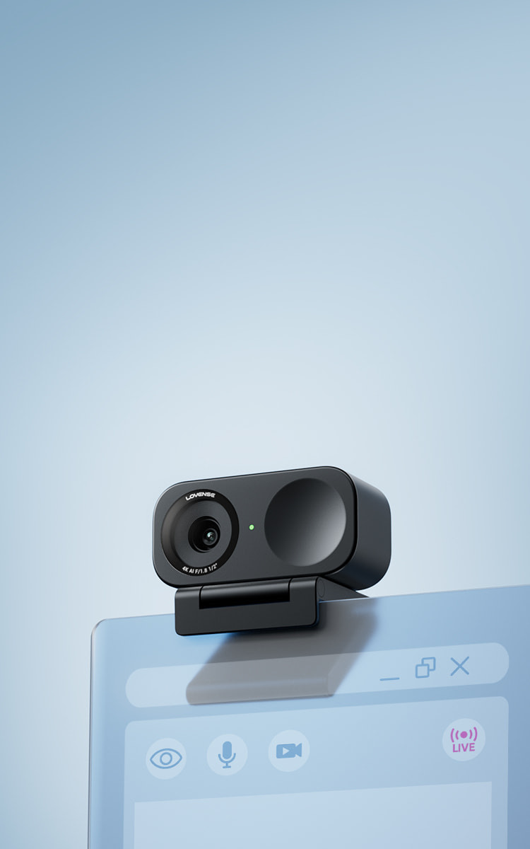 Lovense 4K Webcam 2 for Cam Models: AI Noise Canceling & Remote