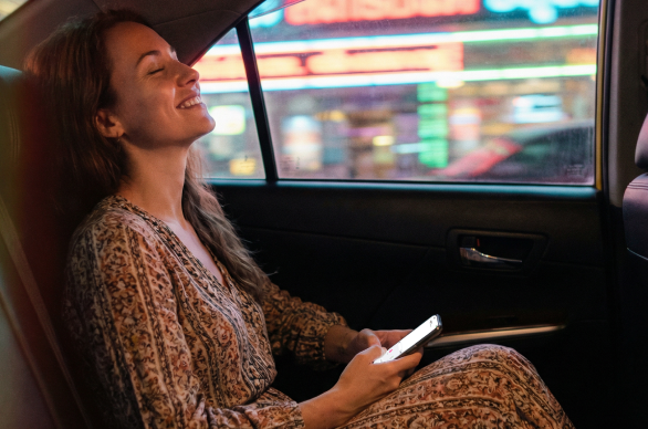 lovense ferri - solo public play on the street -woman in white bath gown