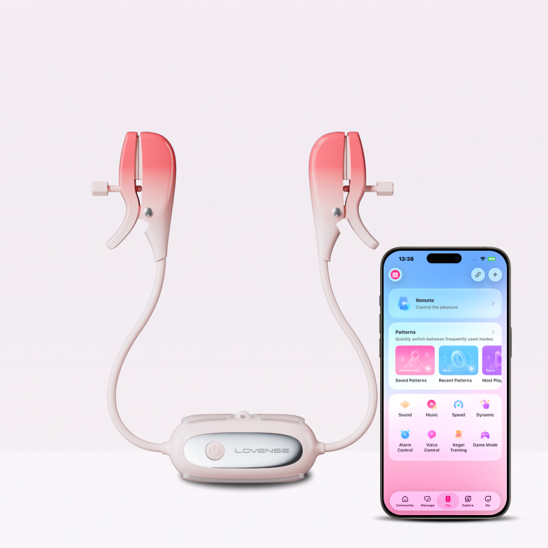 App-Controlled Vibrating Nipple Clamps