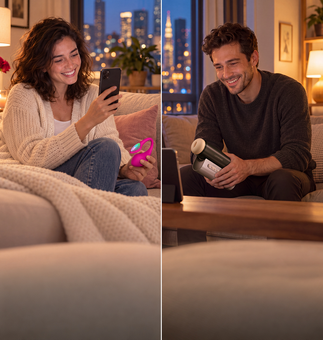 Adult couple sharing Valentine's Day together