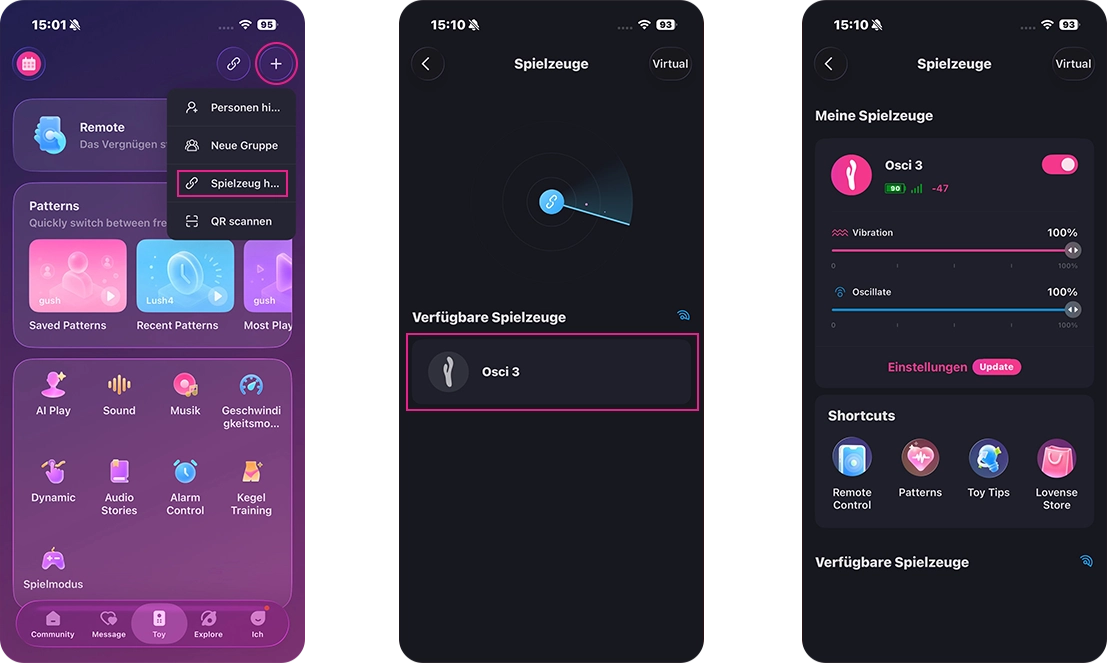 How to use Lovense app?