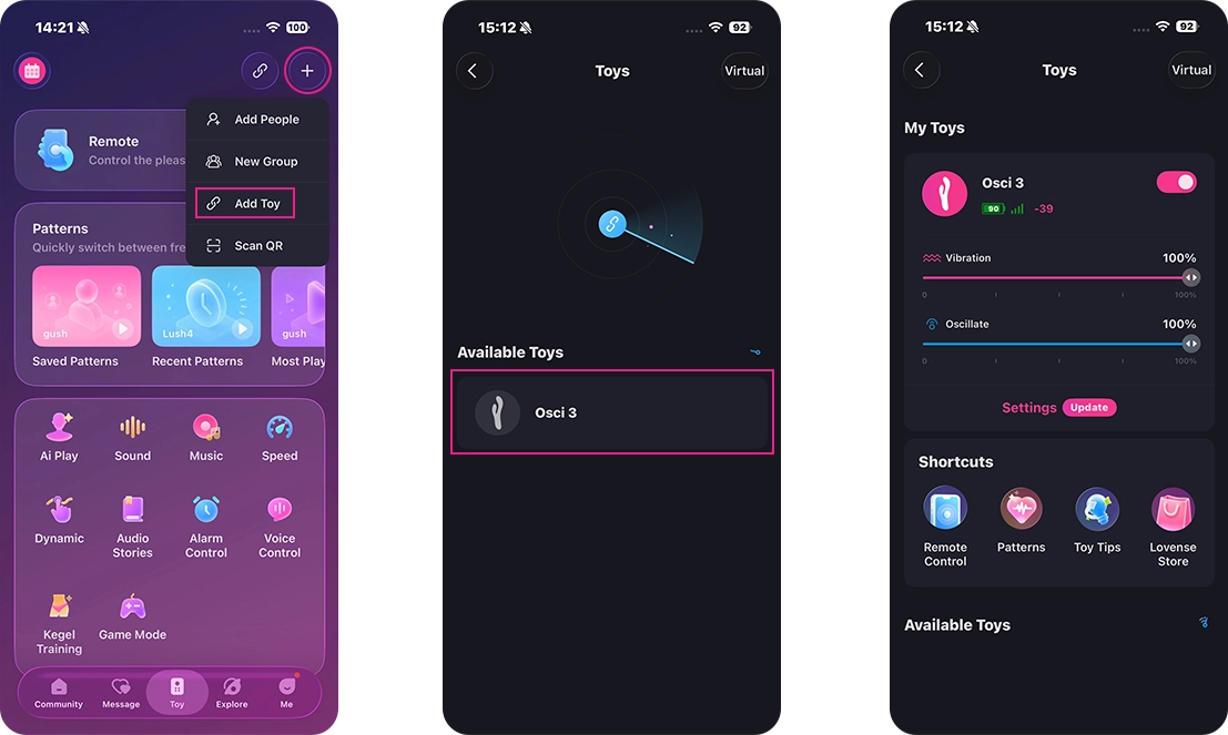 How to use Lovense app?