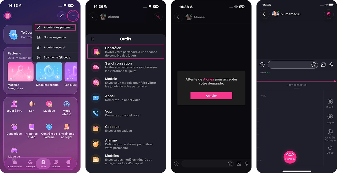 Comment utiliser le contrôle en direct sur Lovense app.