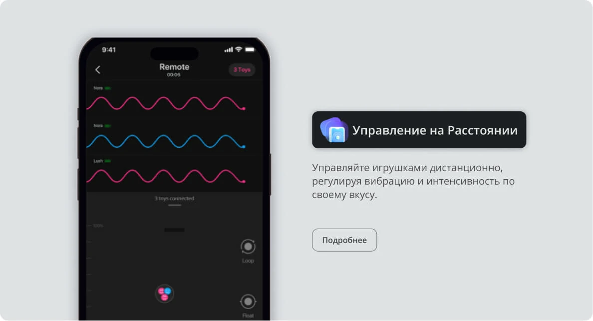 Соответствующая функция приложения для управления на расстоянии