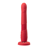 Remote controlled vibrating thrusting dildo