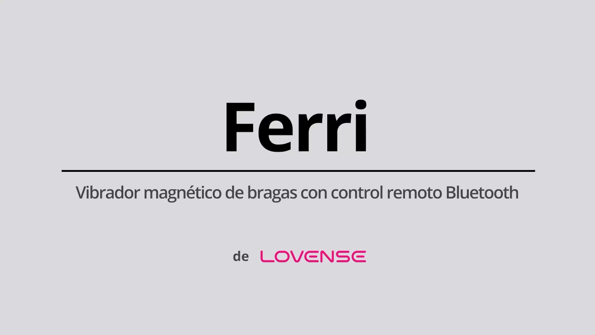 Lovense® Ferri: ¡Vibrador de bragas y ropa interior magnético con control  remoto!