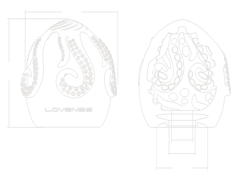 Especificaciones del huevo masturbador kraken lovense: material, peso, tamaño, longitud/diámetro del estiramiento