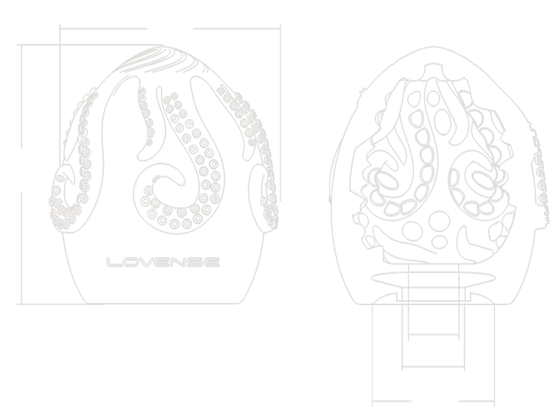 lovense kraken egg masturbator pussy specifications: material, weight,size, stretch length/diameter