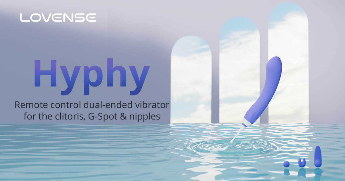 Lovense® Hyphy: High-frequency dual-end vibrator for quick orgasms!