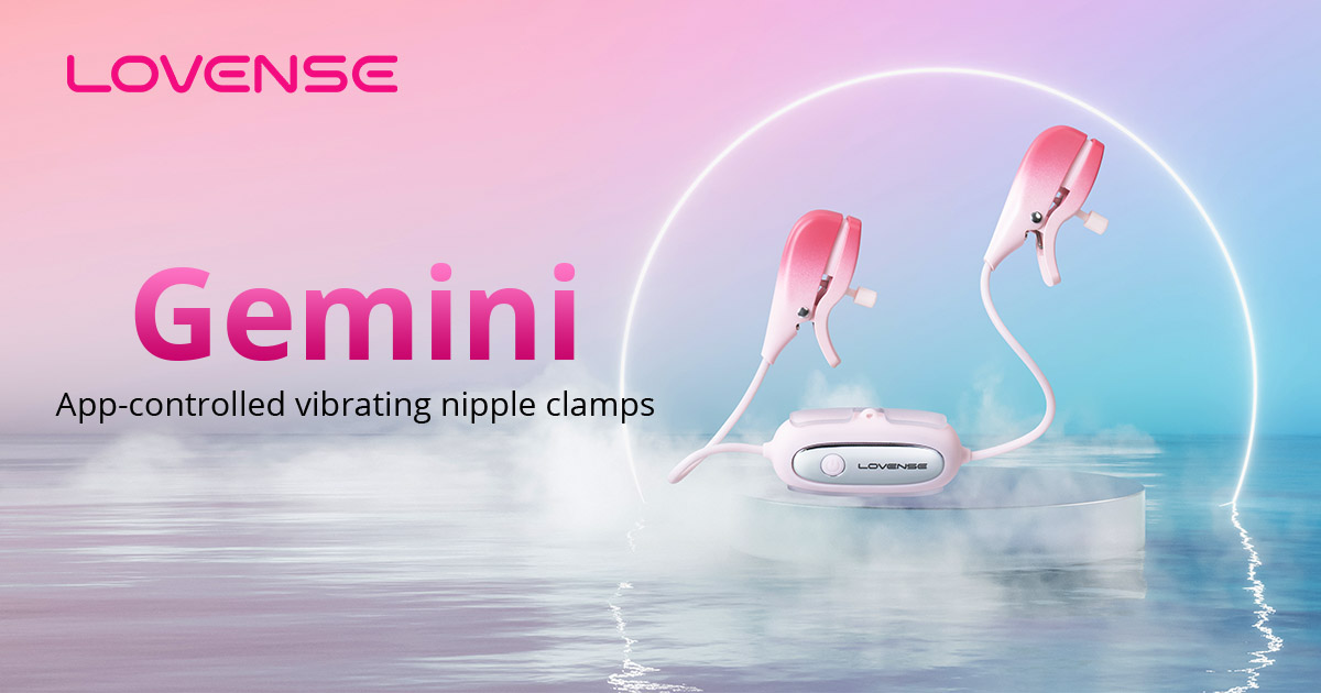 Thumbnail of Lovense® Gemini: App-controlled vibrating nipple stimulators with clips! Experience Next-Level Pleasure!