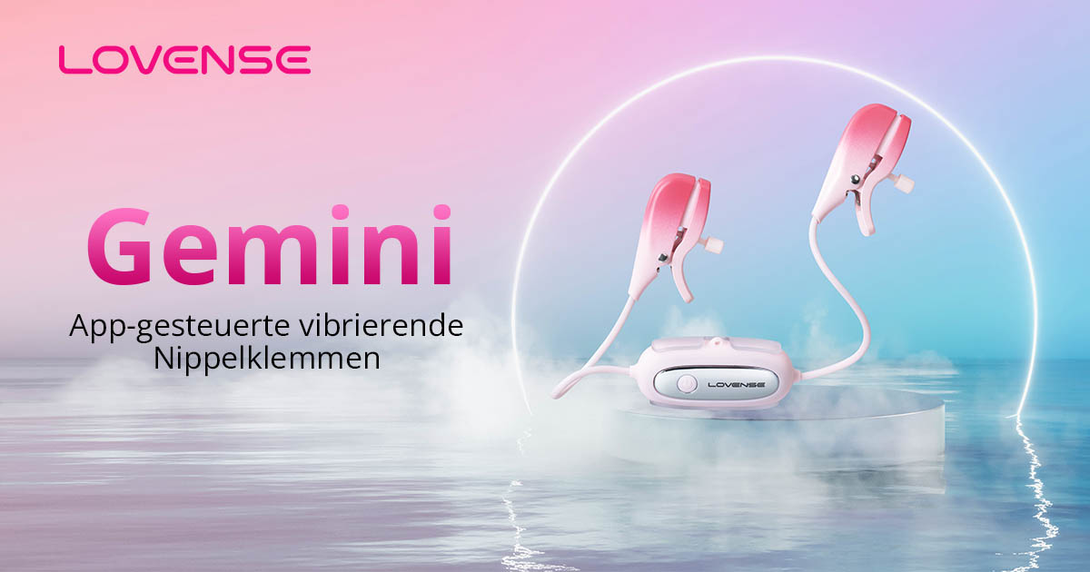 Lovense Gemini App-gesteuerte Vibrations-Klemmen