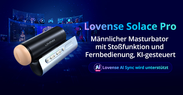 Lovense KI-gesteuerte Fernbedienungs-Blowjob-Maschine mit Stofunktion