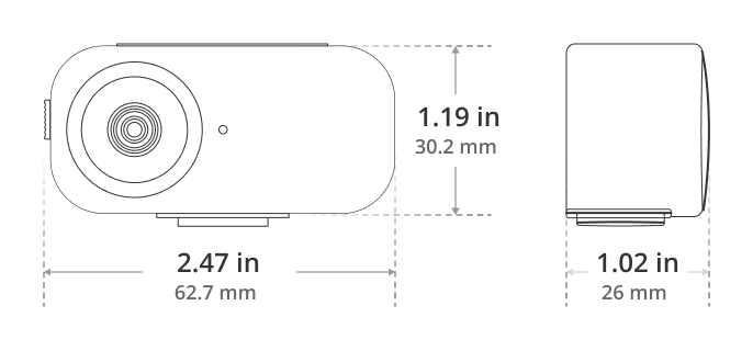 Lovense Webcam 2's dimensions