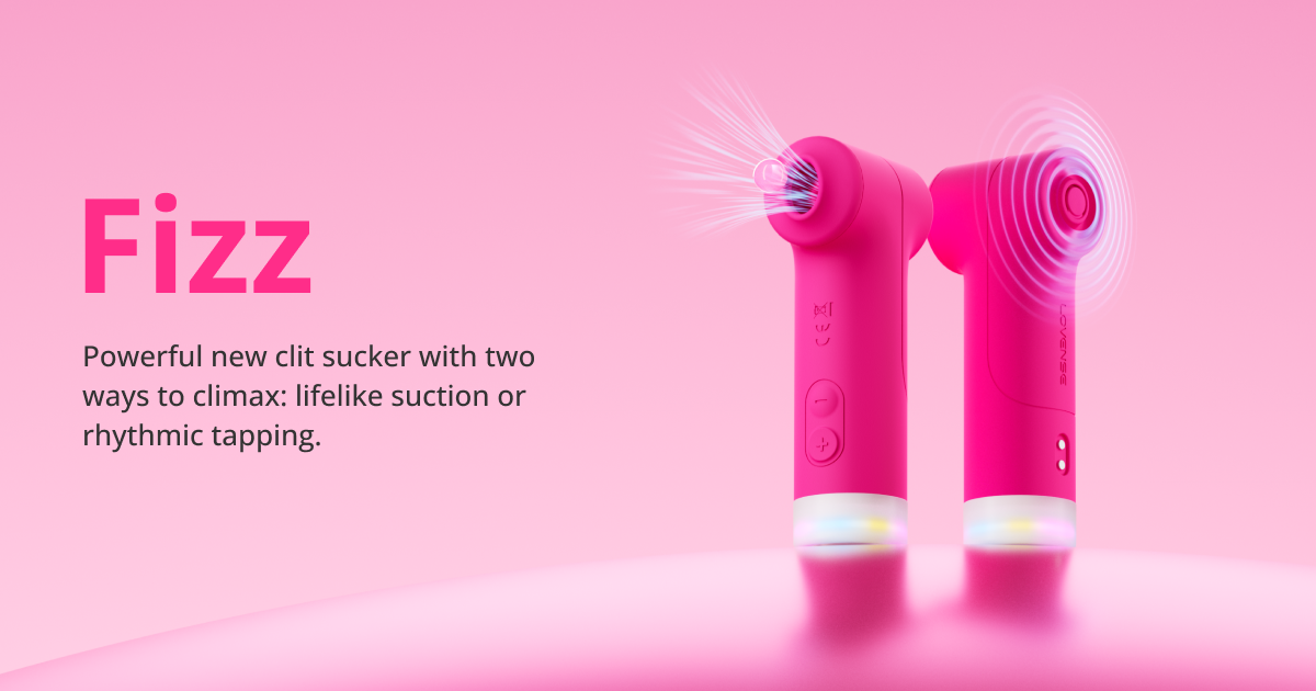 Lovense Fizz: Best Remote Control Dual-head Clitoral Vibrator with Suction & Oscillation Stimulation