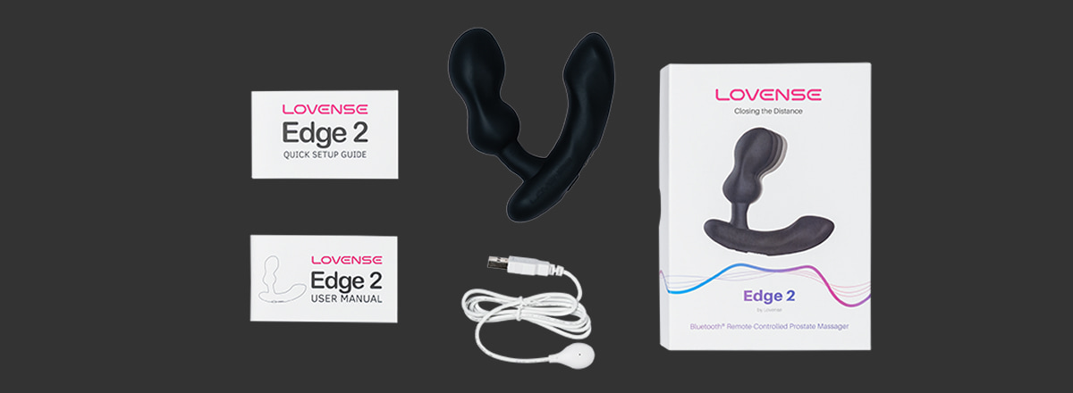 Lovense Edge 2 prostate massager package contents