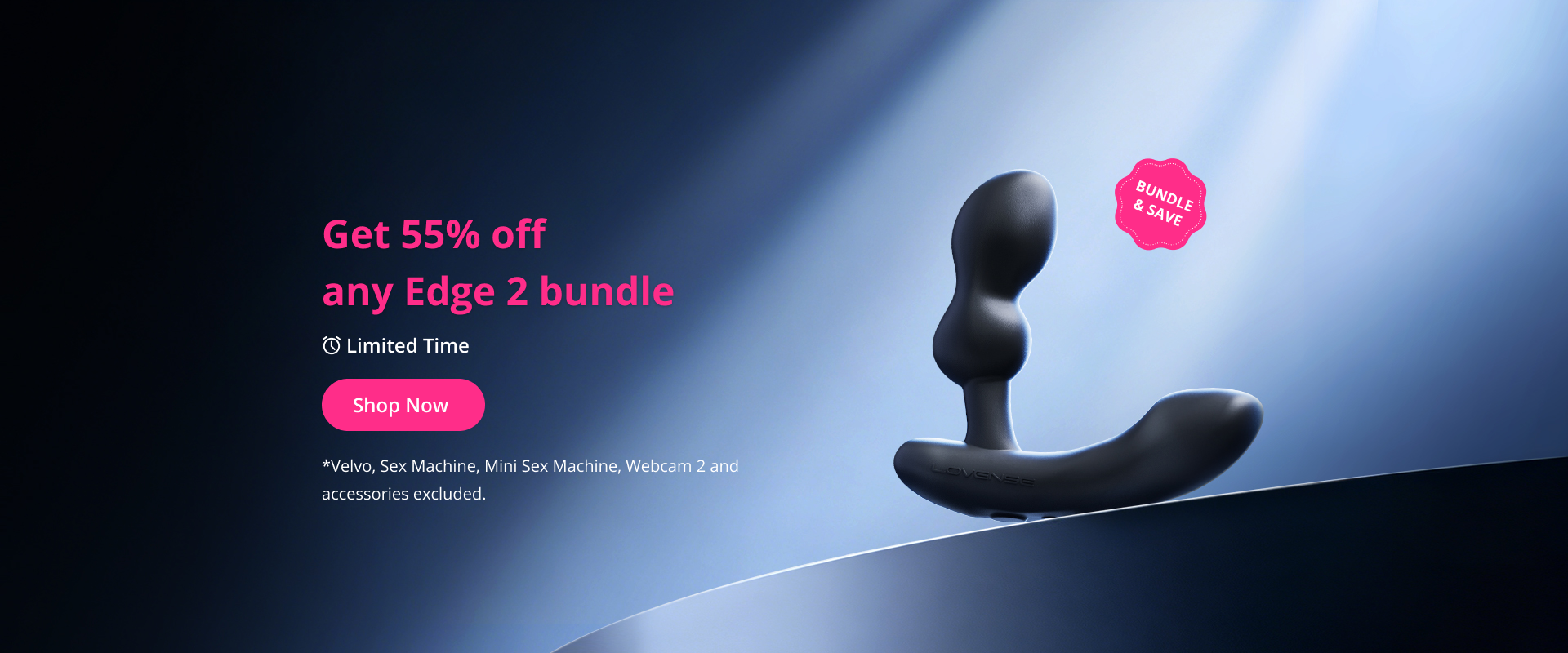 Lovense Edge 2 – adjustable, double motor, mobile app controlled prostate massager.