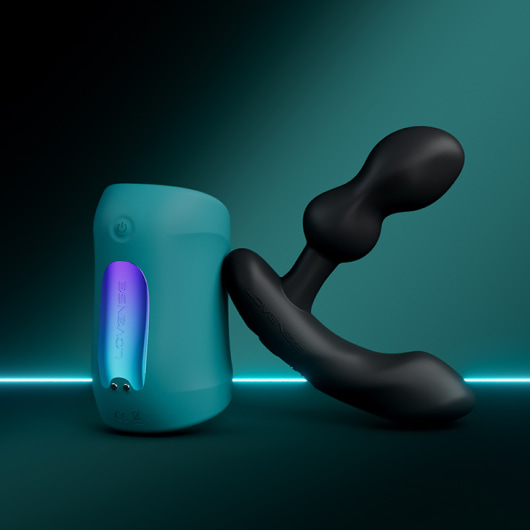 Gush 2 Motion y Edge 2: Set de masajeadores portátiles con sensor de movimiento para pene y próstata