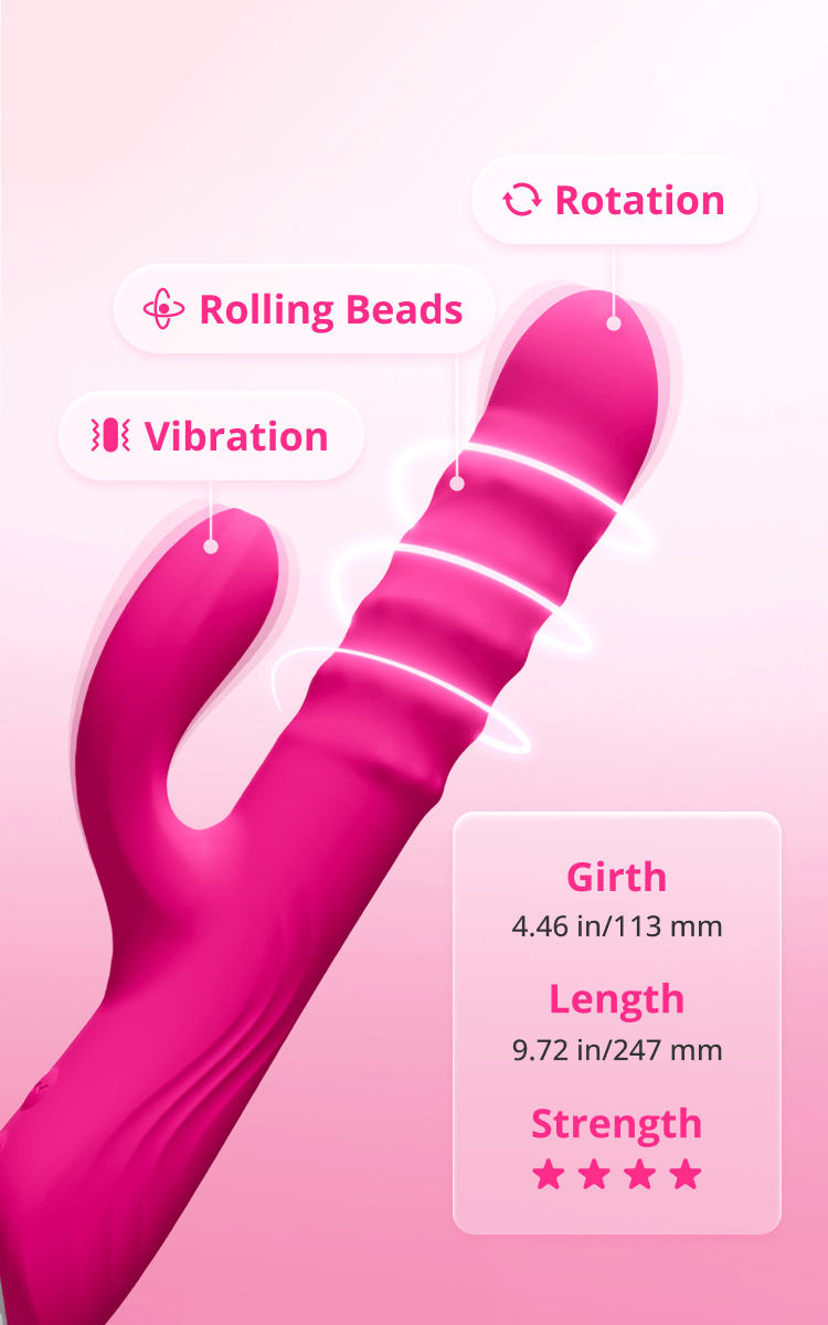 Try Lovense Velvo: A Thrusting, Rolling Bunny Vibrator with  Dual-Stimulation Vibration for a Powerful Clitoral and G-Spot Massage.