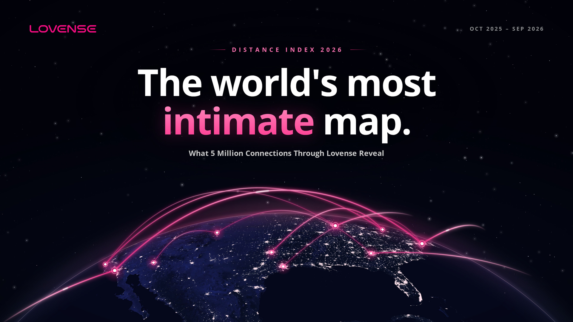 Lovense Publishes the Distance Index 2026, the World's Most intimacy Map