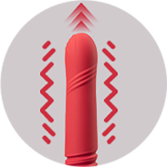 Double-sensation app controlled vibrator