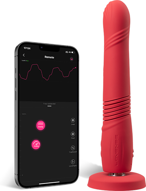 Vibratore controllato dall'app mobile Lovense Remote