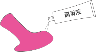 LovenseのAmbiにウォーター潤滑ジェルをつける。