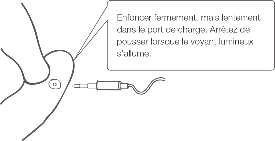 Edge de Lovense port de charge.