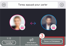 Vous pouvez choisir l'option Sexe a distance sur l'application Lovense Remote.
