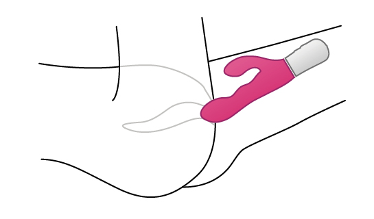 Nous recommandons d'insérer Nora de Lovense avec un angle de 45 degrés.