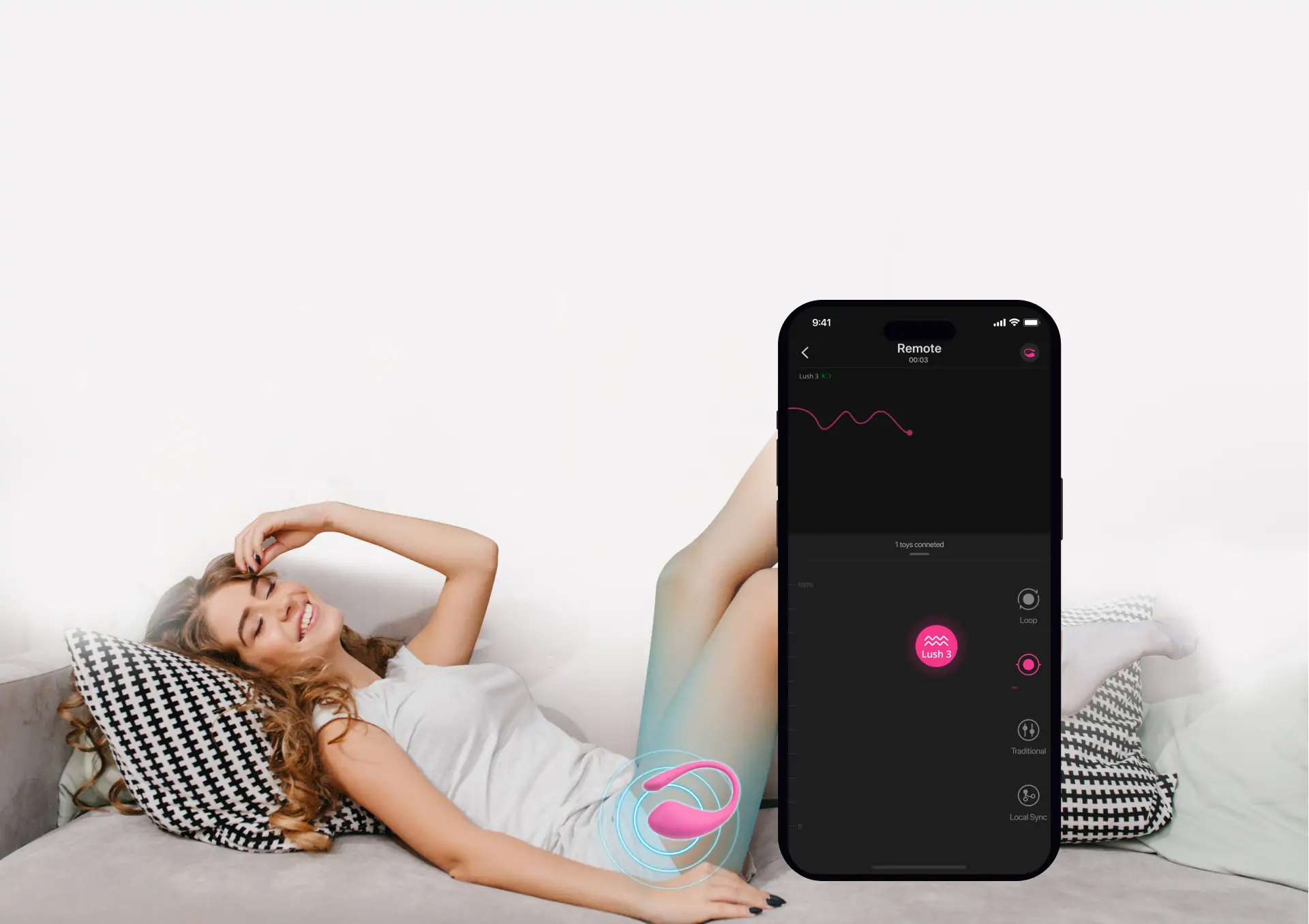 Lush 3 is a wearable remote control vibrator.