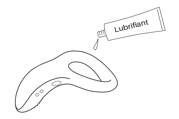 Appliquer du lubrifiant à base d'eau sur votre sextoy Osci.