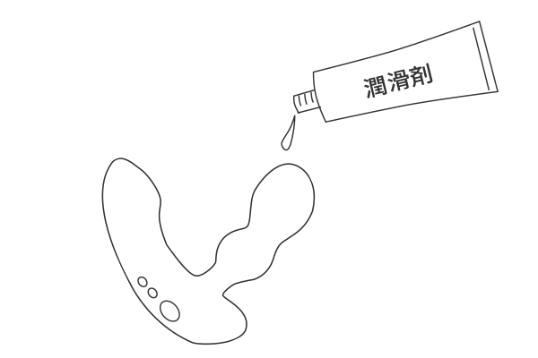 LovenseのDomiにウォーター潤滑ジェルをつける