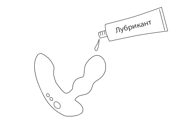 Нанесите лубрикант на водной основе на Domi от Lovense.