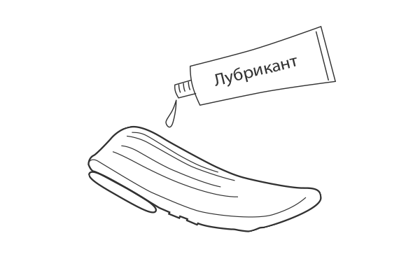 Нанесите лубрикант на водной основе на Osci от Lovense.