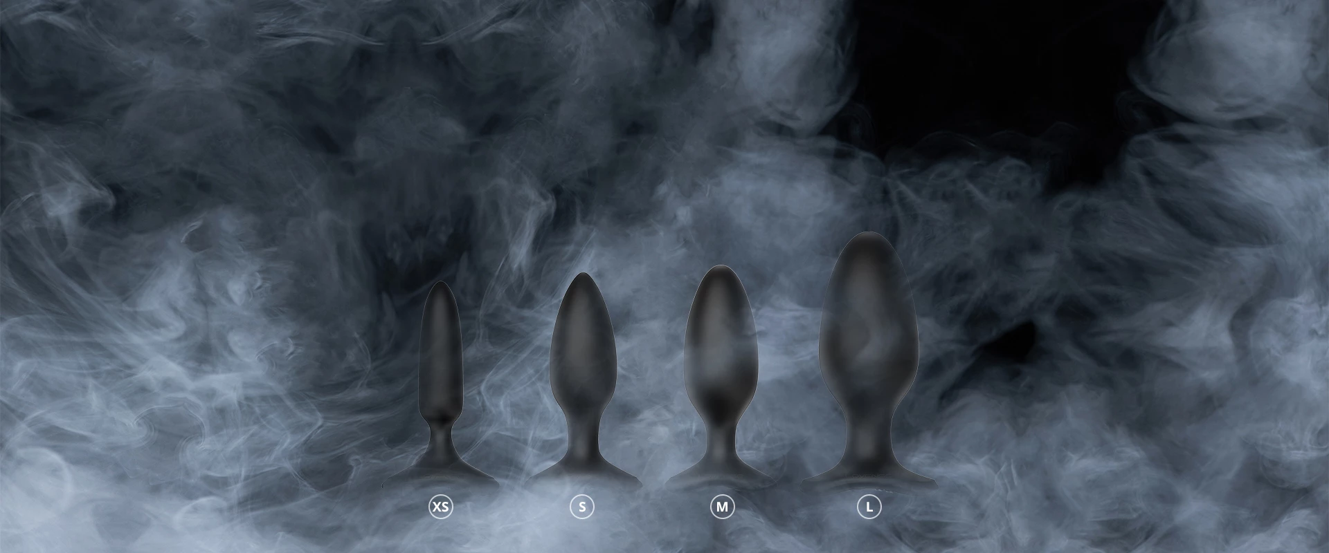 vibrating butt blug in different sizes