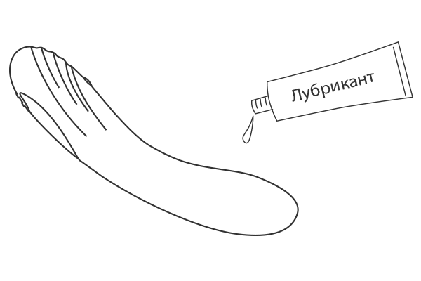 Нанесите лубрикант на водной основе на Osci от Lovense.