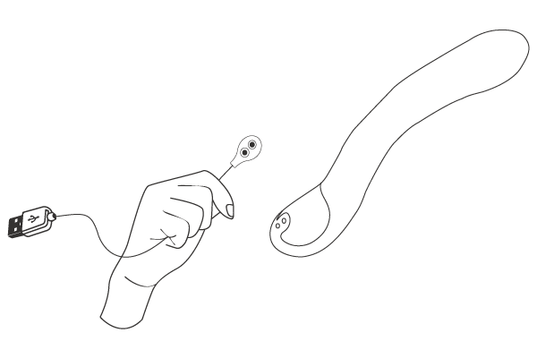 Osci by Lovense charging port.
