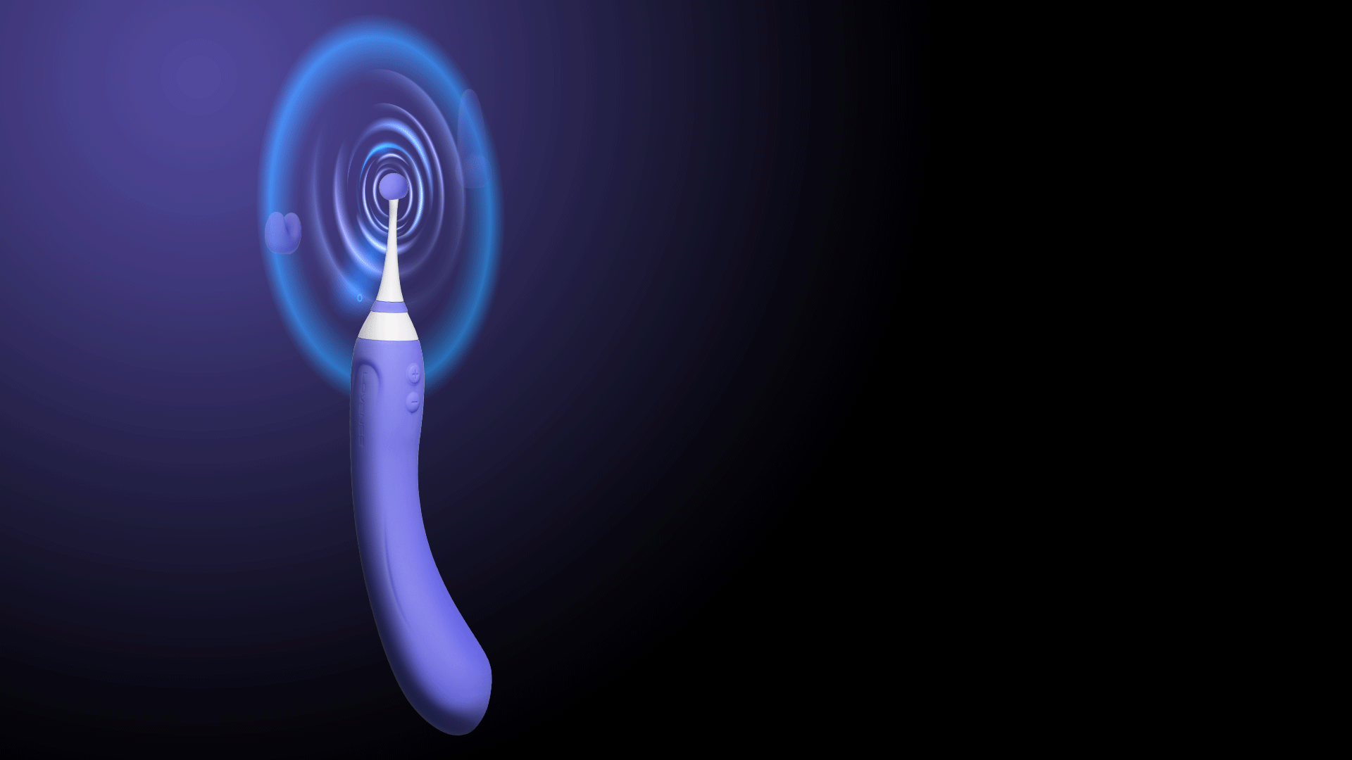 High-frequency end vibrations give you intensive orgasms